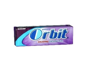 ORBIT  CHEWING-GUM  BLUEBERRY/BUBBLEMINT