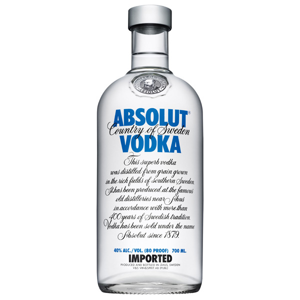 VODKA ABSOLUT 40%VOL 0.700ML