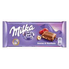 MILKA CHOKOLAD LESHNIK I STAFIDI 100 G