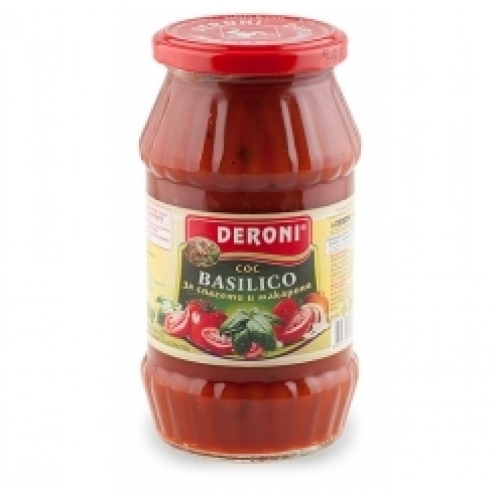 DERONI SAUCE  BAZILIKO 310G