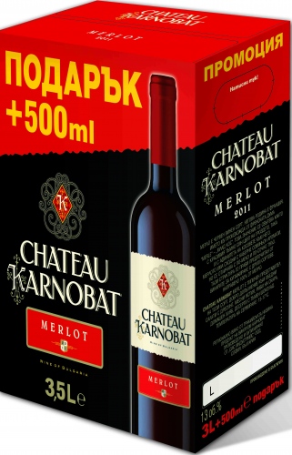 CHATEAU KARNOBAT MERLOT 3.5L BIB 13%VOL